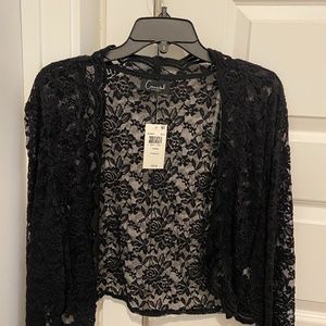 Black shrug jacket